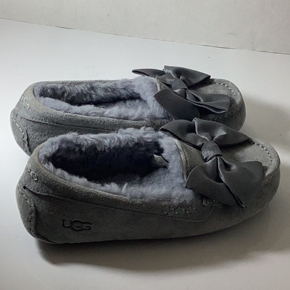 UGG Clara Glam Bow Slip on Grey - Picture 8 of 12